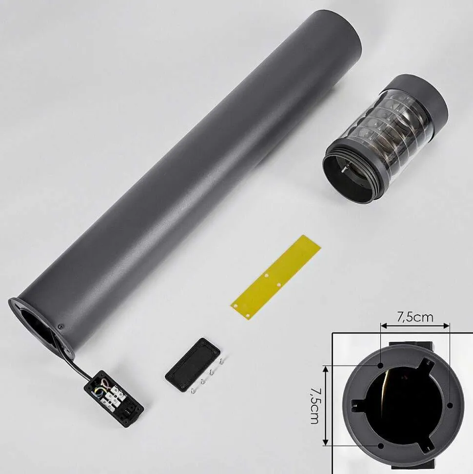 Borne Lumineuse Dakar Anthracite, 1 Lumiere