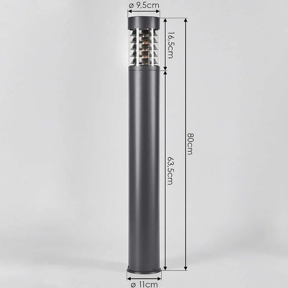 Borne Lumineuse Dakar Anthracite, 1 Lumiere