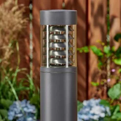 Borne Lumineuse Dakar Anthracite, 1 Lumiere