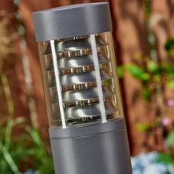 Borne Lumineuse Dakar Anthracite, 1 Lumiere