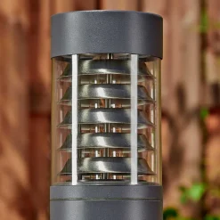 Borne Lumineuse Dakar Anthracite, 1 Lumiere, Detecteur De Mouvement