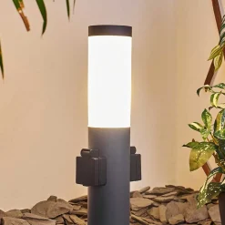 Borne Lumineuse Gaborone Anthracite, 1 Lumiere