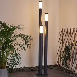 Borne Lumineuse Gaborone Anthracite, 3 Lumieres