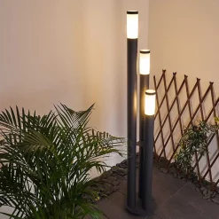 Borne Lumineuse Gaborone Anthracite, 3 Lumieres