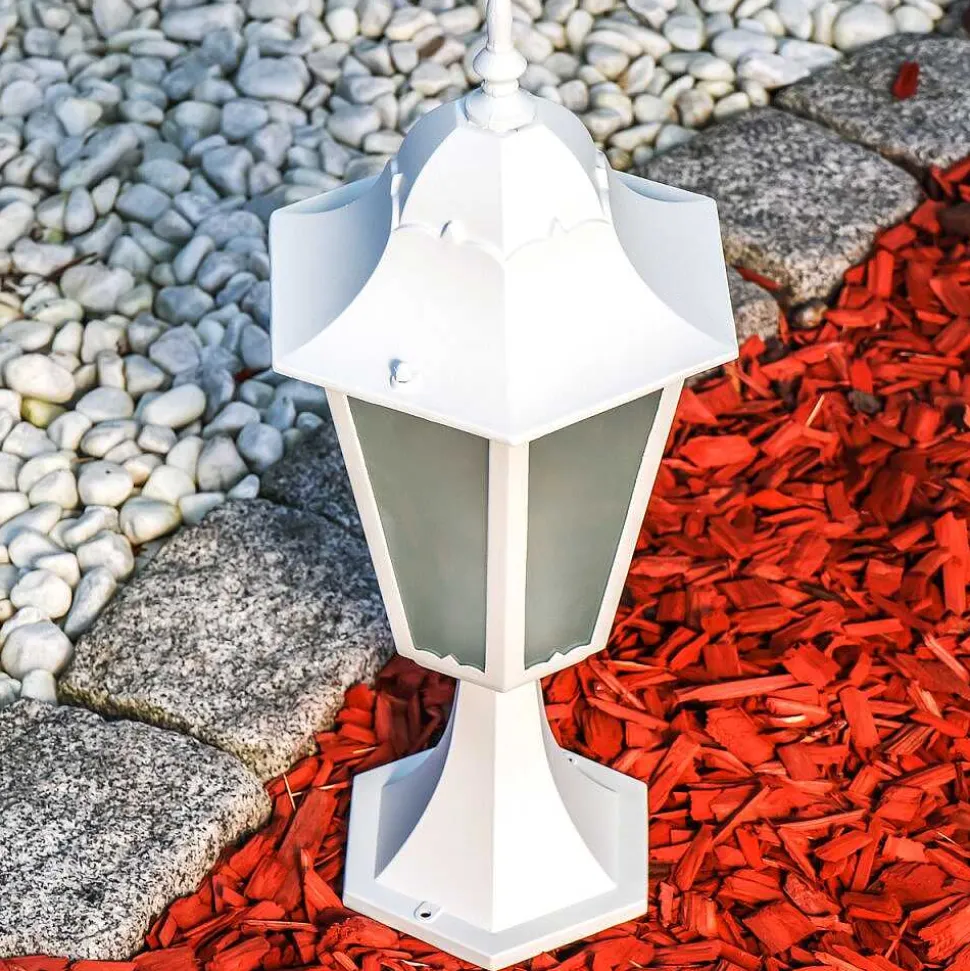 Borne Lumineuse Hongkong Frost Blanc, 1 Lumiere