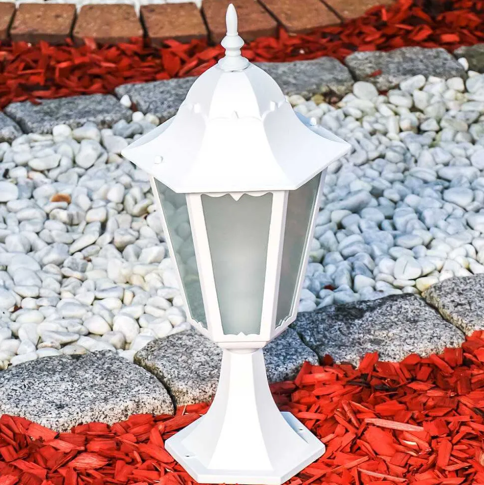 Borne Lumineuse Hongkong Frost Blanc, 1 Lumiere