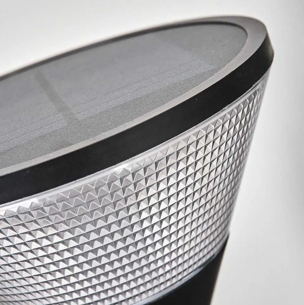 Borne Lumineuse Joennierni Led Noir, 1 Lumiere, Detecteur De Mouvement, Changeur De Couleurs