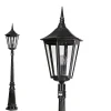Borne Lumineuse Ks Verlichting Zeist Noir, 1 Lumiere