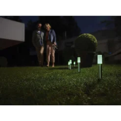 Borne Lumineuse Ledvance Garden Pole Acier Inoxydable, 1 Lumiere, Changeur De Couleurs