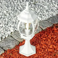 Borne Lumineuse Lentua Blanc, 1 Lumiere