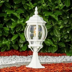 Borne Lumineuse Lentua Blanc, 1 Lumiere