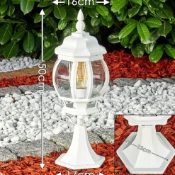 Borne Lumineuse Lentua Blanc, 1 Lumiere