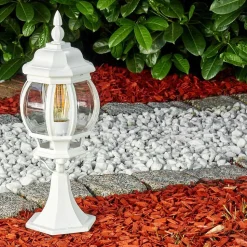 Borne Lumineuse Lentua Blanc, 1 Lumiere