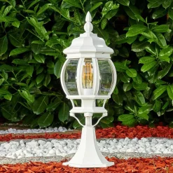 Borne Lumineuse Lentua Blanc, 1 Lumiere