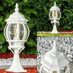 Borne Lumineuse Lentua Blanc, 1 Lumiere