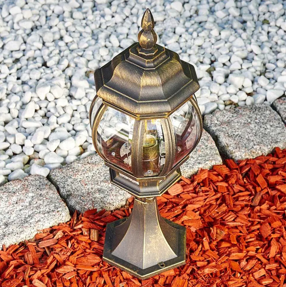 Borne Lumineuse Lentua Brun Dore, 1 Lumiere