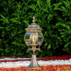 Borne Lumineuse Lentua Brun Dore, 1 Lumiere