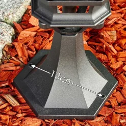 Borne Lumineuse Lentua Noir, 1 Lumiere