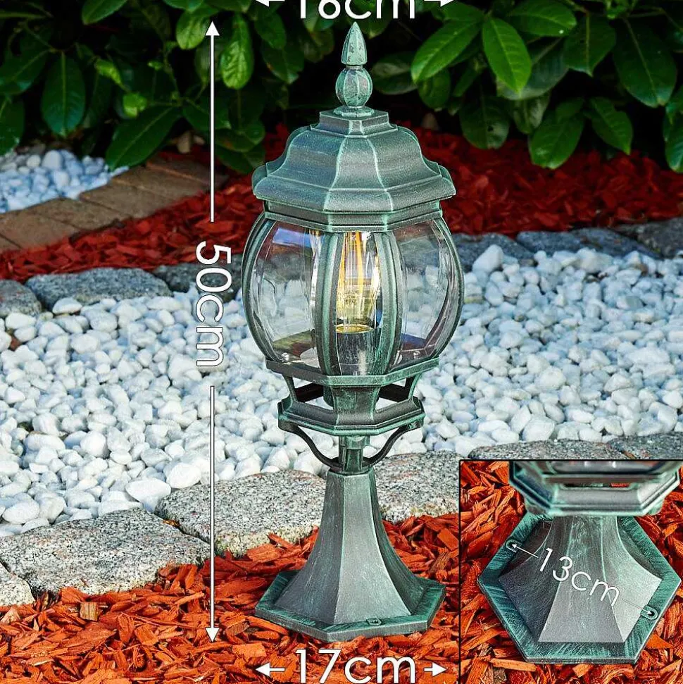 Borne Lumineuse Lentua Vert, Noir, 1 Lumiere