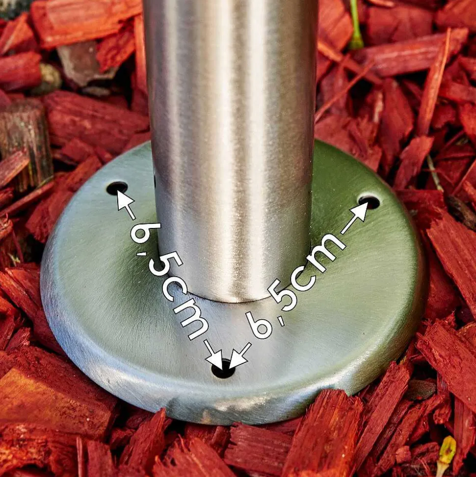 Borne Lumineuse Lerskov Acier Inoxydable, 1 Lumiere