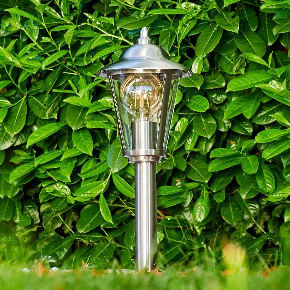 Borne Lumineuse Lerskov Acier Inoxydable, 1 Lumiere