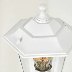 Borne Lumineuse Loria Blanc, 1 Lumiere, Detecteur De Mouvement