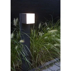 Borne Lumineuse Lutec Cuba Led Anthracite, 1 Lumiere