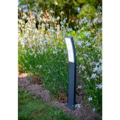 Borne Lumineuse Lutec Kira Led Anthracite, 1 Lumiere