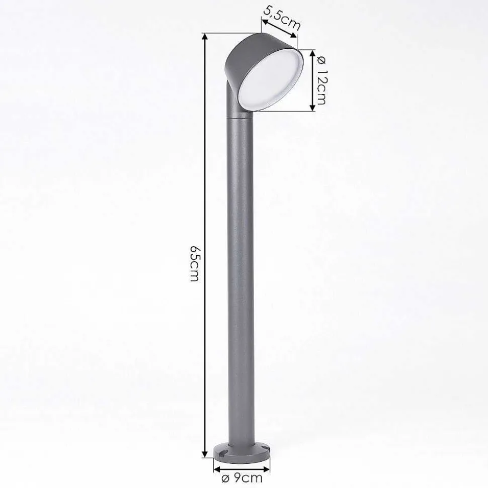 Borne Lumineuse Moroni Led Anthracite, 1 Lumiere