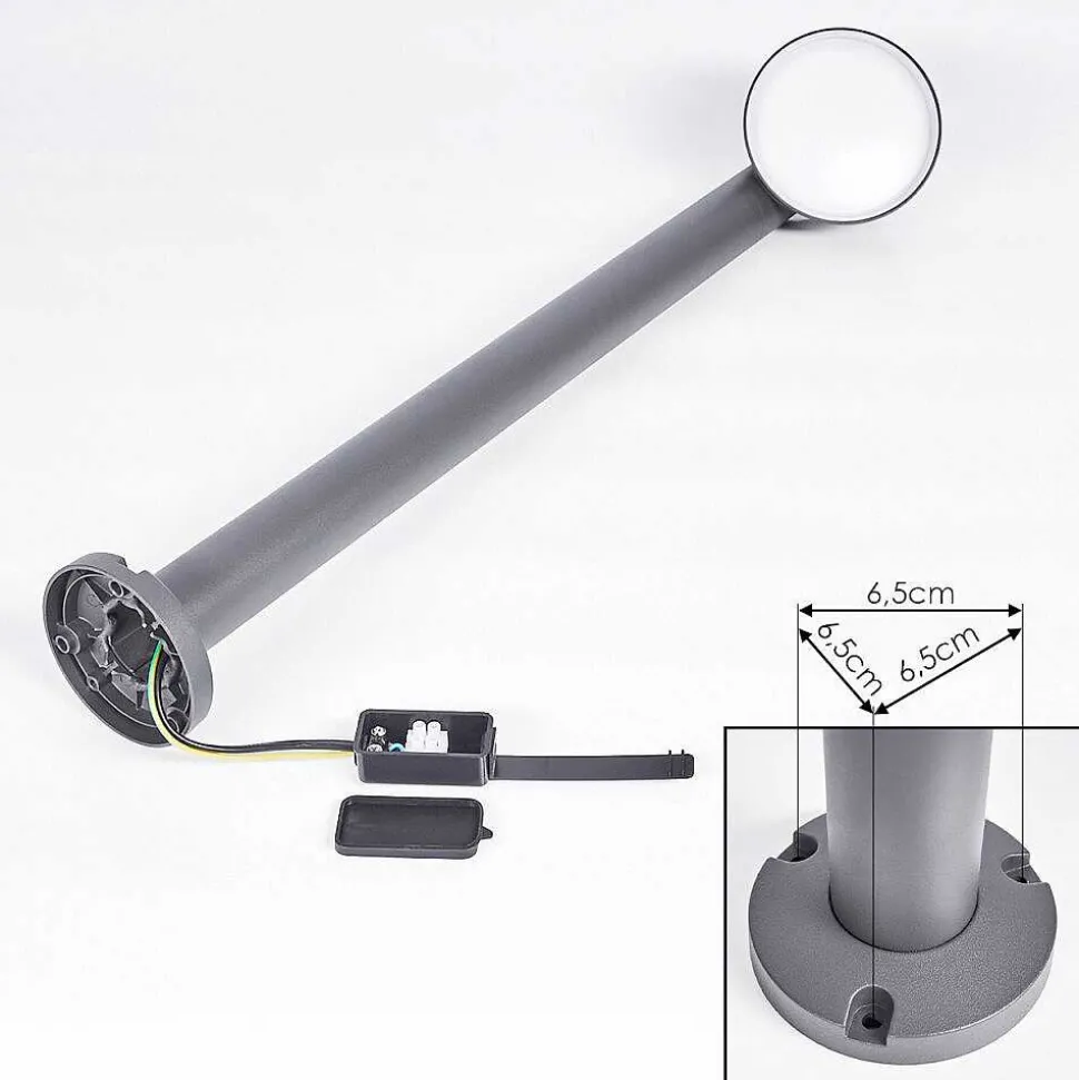 Borne Lumineuse Moroni Led Anthracite, 1 Lumiere