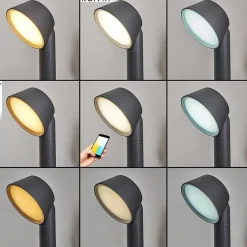 Borne Lumineuse Moroni Led Anthracite, 1 Lumiere