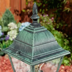 Borne Lumineuse Naofe Vert, Noir, 1 Lumiere