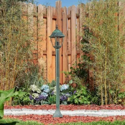 Borne Lumineuse Naofe Vert, Noir, 1 Lumiere