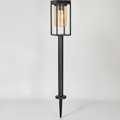 Borne Lumineuse Palanga Led Noir, 1 Lumiere