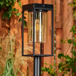 Borne Lumineuse Palanga Led Noir, 1 Lumiere