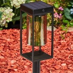 Borne Lumineuse Palanga Led Noir, 1 Lumiere