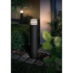 Borne Lumineuse Philips Hue Ambiance White Lucca Led Anthracite, 1 Lumiere