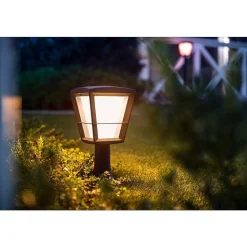 Borne Lumineuse Philips Hue Ambiance White & Color Econic Led Noir, 1 Lumiere, Changeur De Couleurs