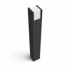 Borne Lumineuse Philips Hue White Fuzo Led Noir, 1 Lumiere