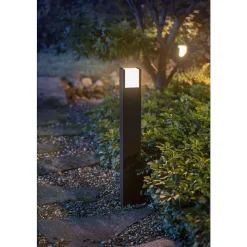 Borne Lumineuse Philips Hue White Fuzo Led Noir, 1 Lumiere