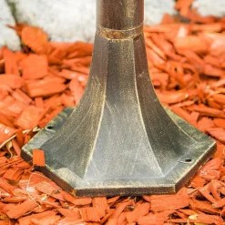 Borne Lumineuse Ribadeo Brun Dore, 1 Lumiere