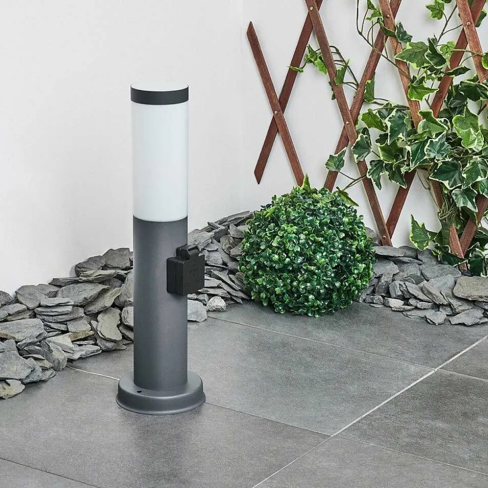 Borne Lumineuse Sessa Anthracite, 1 Lumiere