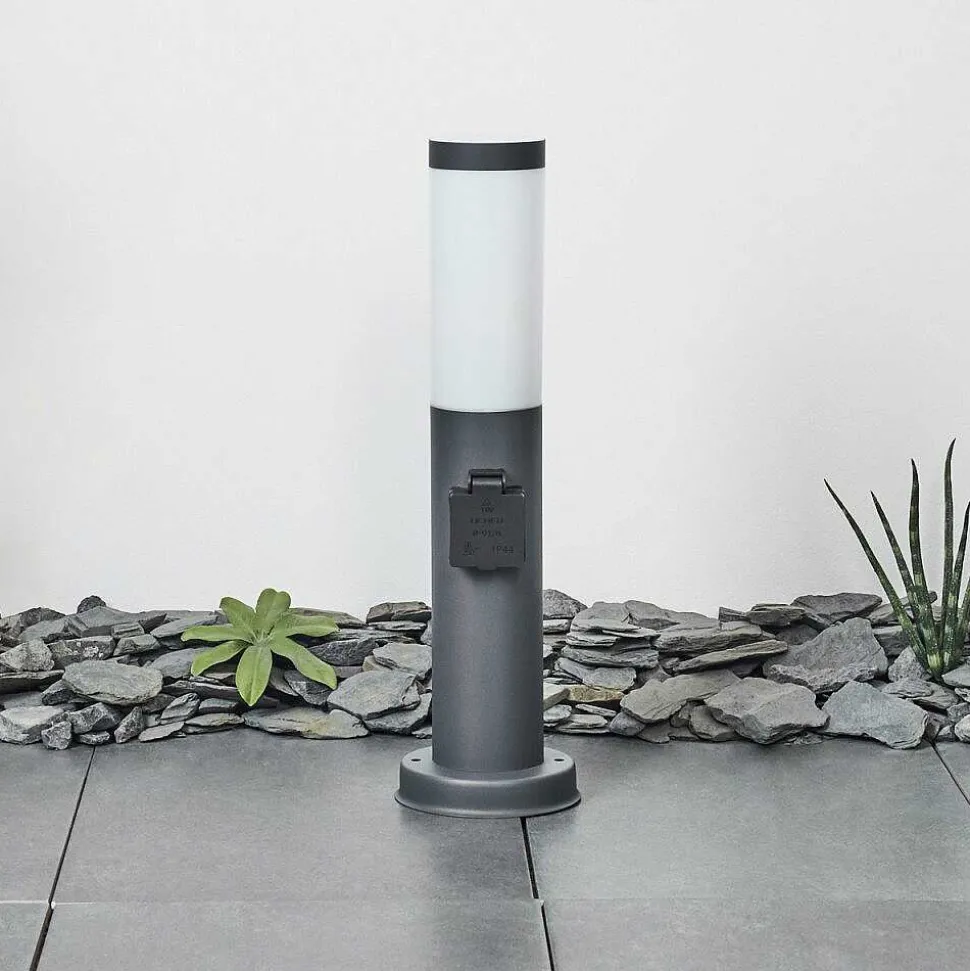 Borne Lumineuse Sessa Anthracite, 1 Lumiere