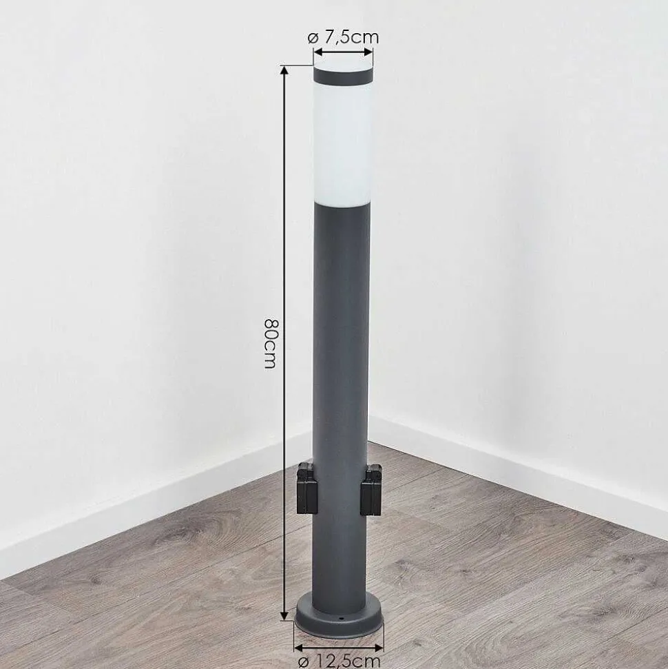 Borne Lumineuse Sessa Anthracite, 1 Lumiere