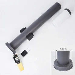 Borne Lumineuse Sessa Anthracite, 1 Lumiere