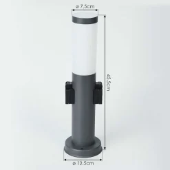 Borne Lumineuse Sessa Anthracite, 1 Lumiere