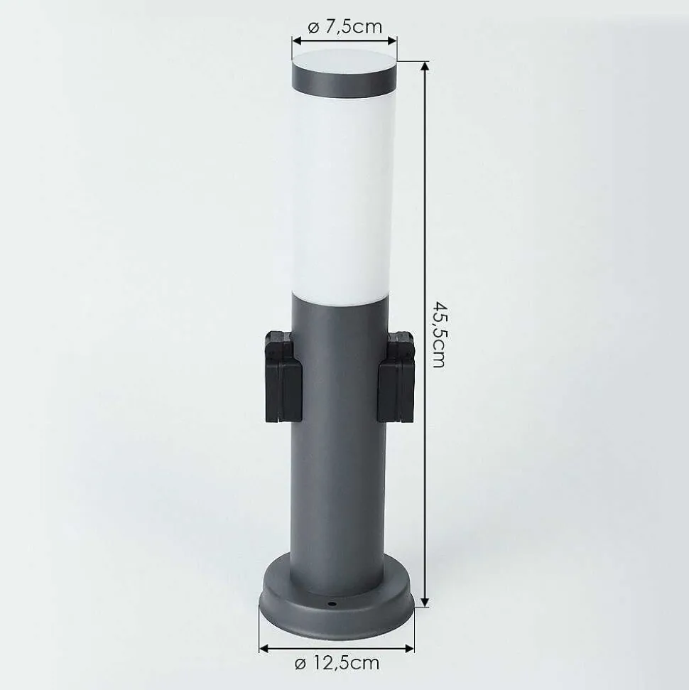 Borne Lumineuse Sessa Anthracite, 1 Lumiere