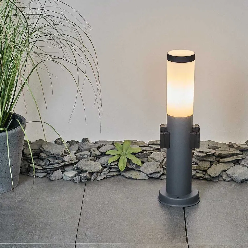 Borne Lumineuse Sessa Anthracite, 1 Lumiere