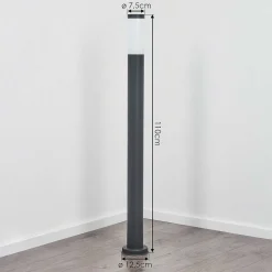 Borne Lumineuse Sessa Anthracite, 1 Lumiere