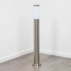 Borne Lumineuse Sessa Nickel Mat, 1 Lumiere